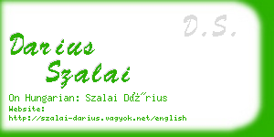darius szalai business card